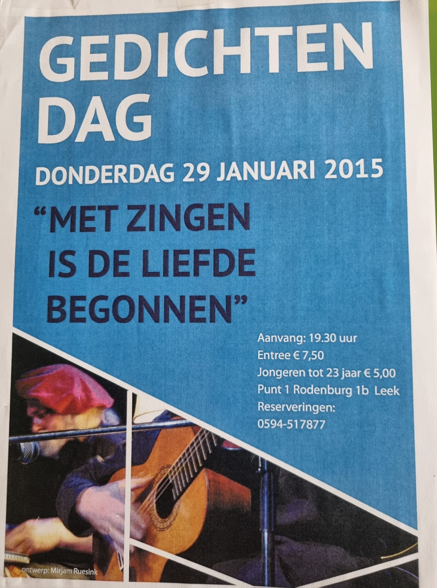 Gedichtendag in 2015