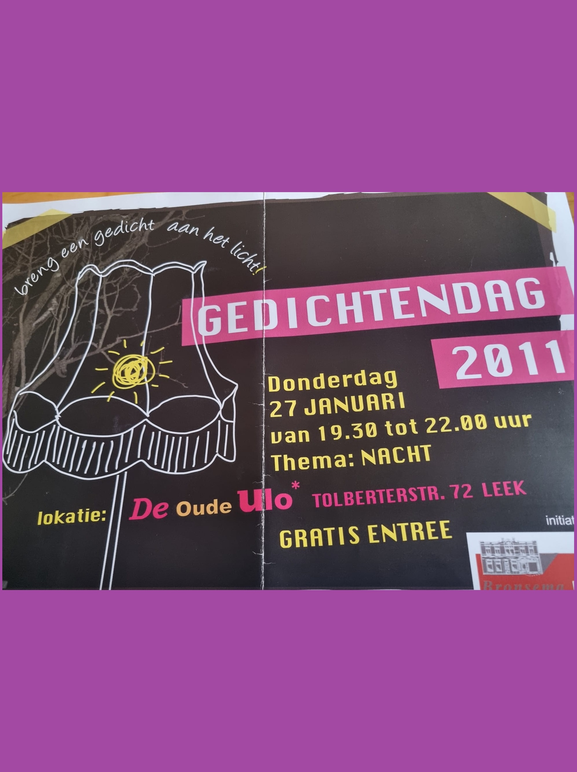 Gedichtendag in 2011