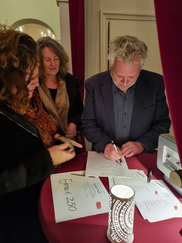 Ontvangsttafel. Foto: Christel Elshout